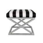 Gri Çapraz Ayaklı Zebra Puf