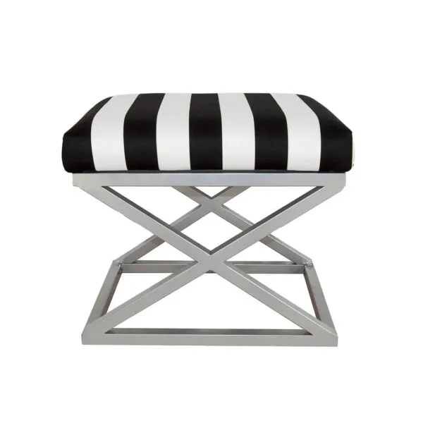 Gri Çapraz Ayaklı Zebra Puf