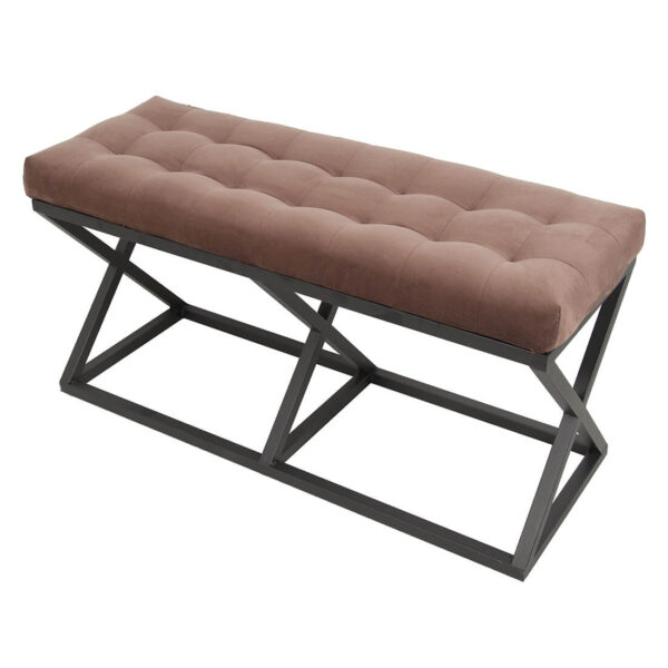 Kahve - Siyah Bench Puf