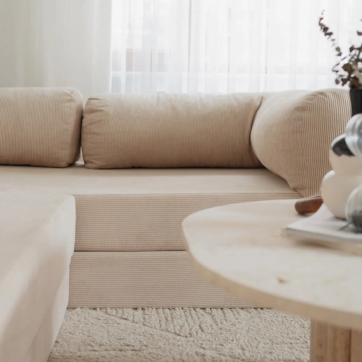 NOOK Modüler L Köşe Koltuk | Bej - Görsel 8