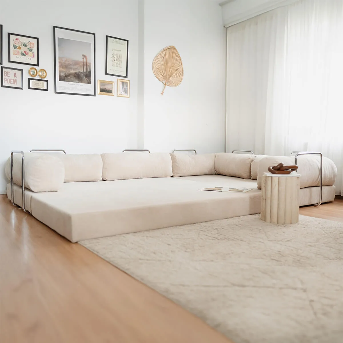 NOOK Modüler L Köşe Koltuk | Bej - Görsel 9