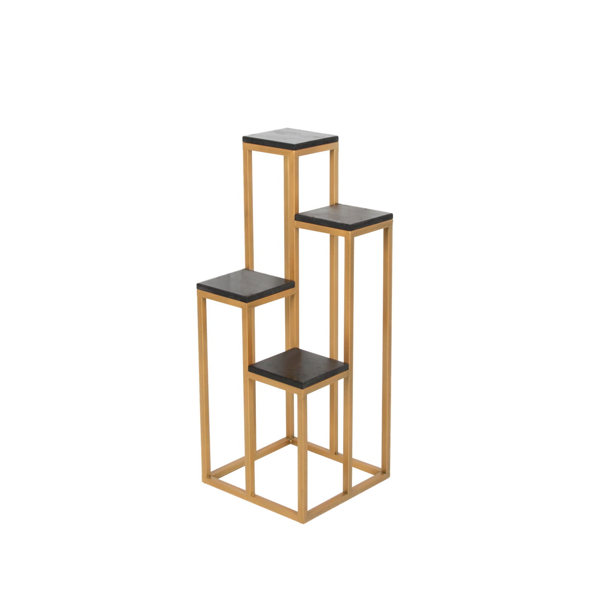 altin-ayak-siyah.jpg Gold Metal Çiçeklik Standı - Görsel 1