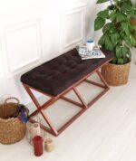 Çektirme Siyah - Bakır Bench Puf - Görsel 2
