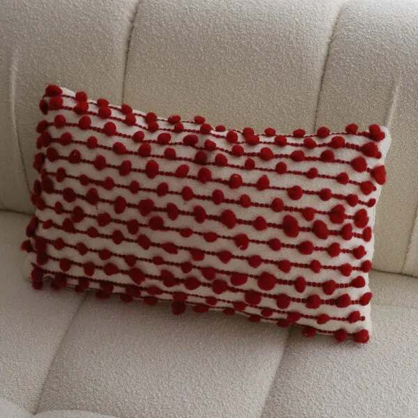 BORDO El Dokuması Keçe Kırlent Kılıfı