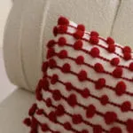 BORDO El Dokuması Keçe Kırlent Kılıfı - Görsel 3