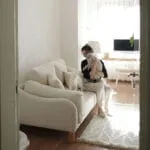 Mia İkili Koltuk Ahşap Ayak - Görsel 2