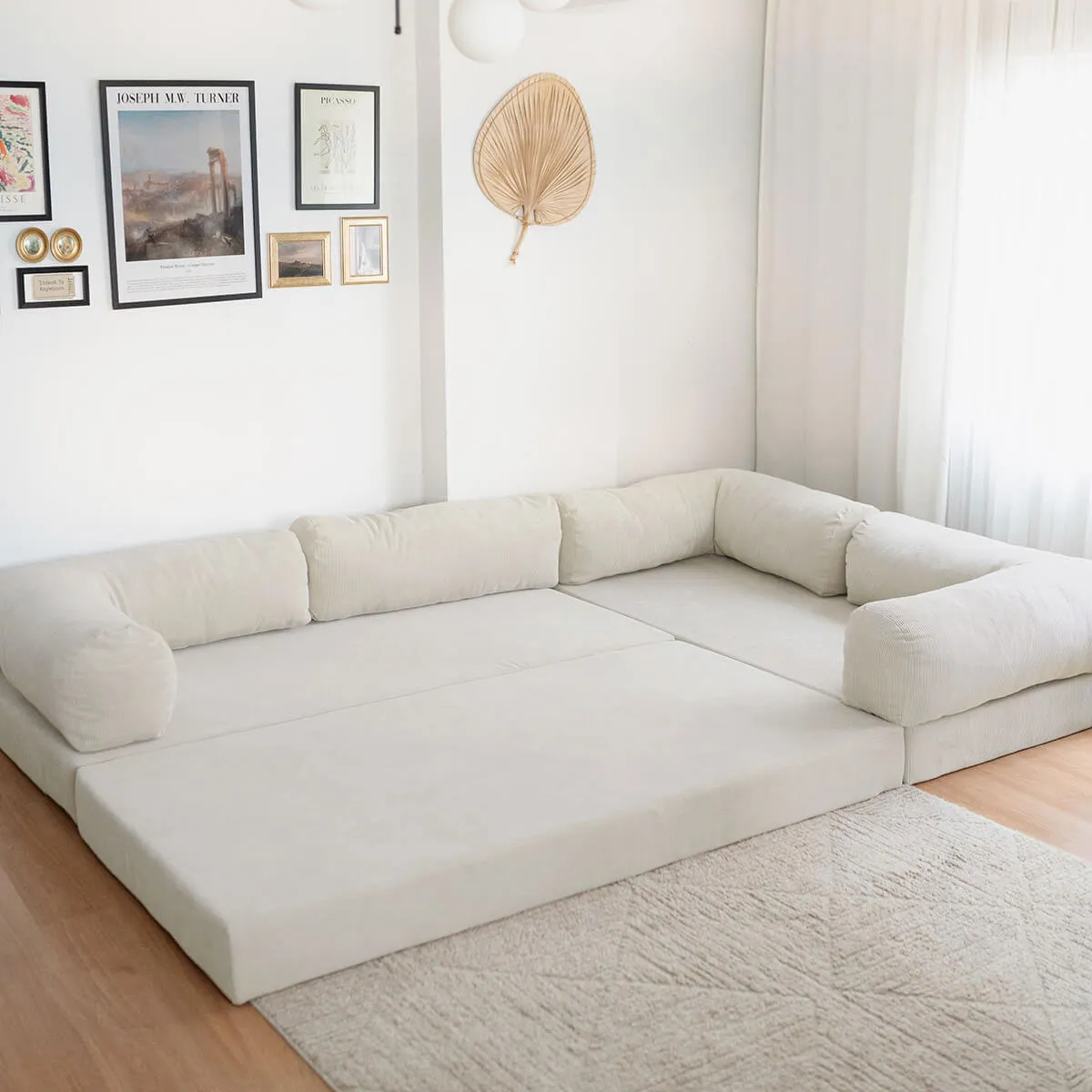 NOOK Modüler L Köşe Koltuk | Beyaz - Görsel 2