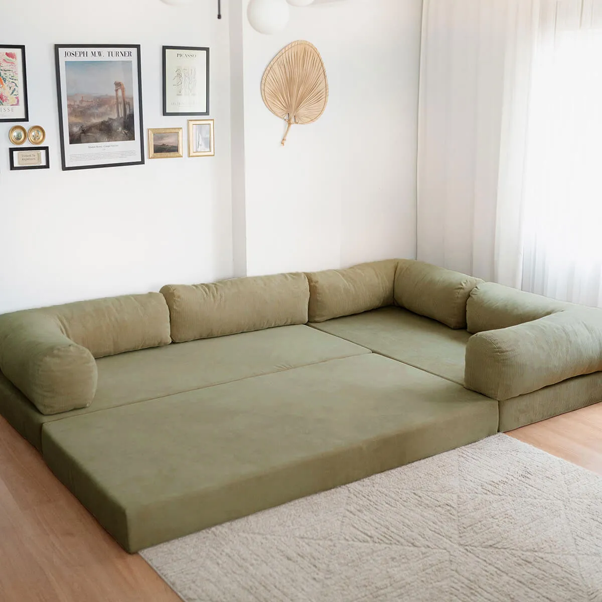 NOOK Modüler L Köşe Koltuk | Haki - Görsel 2