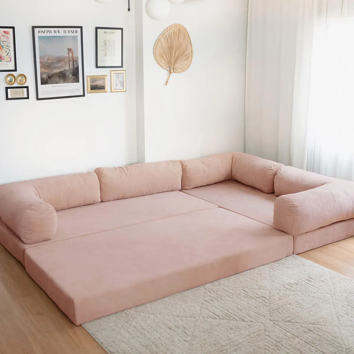 NOOK Modüler L Köşe Koltuk | Pembe - Görsel 2
