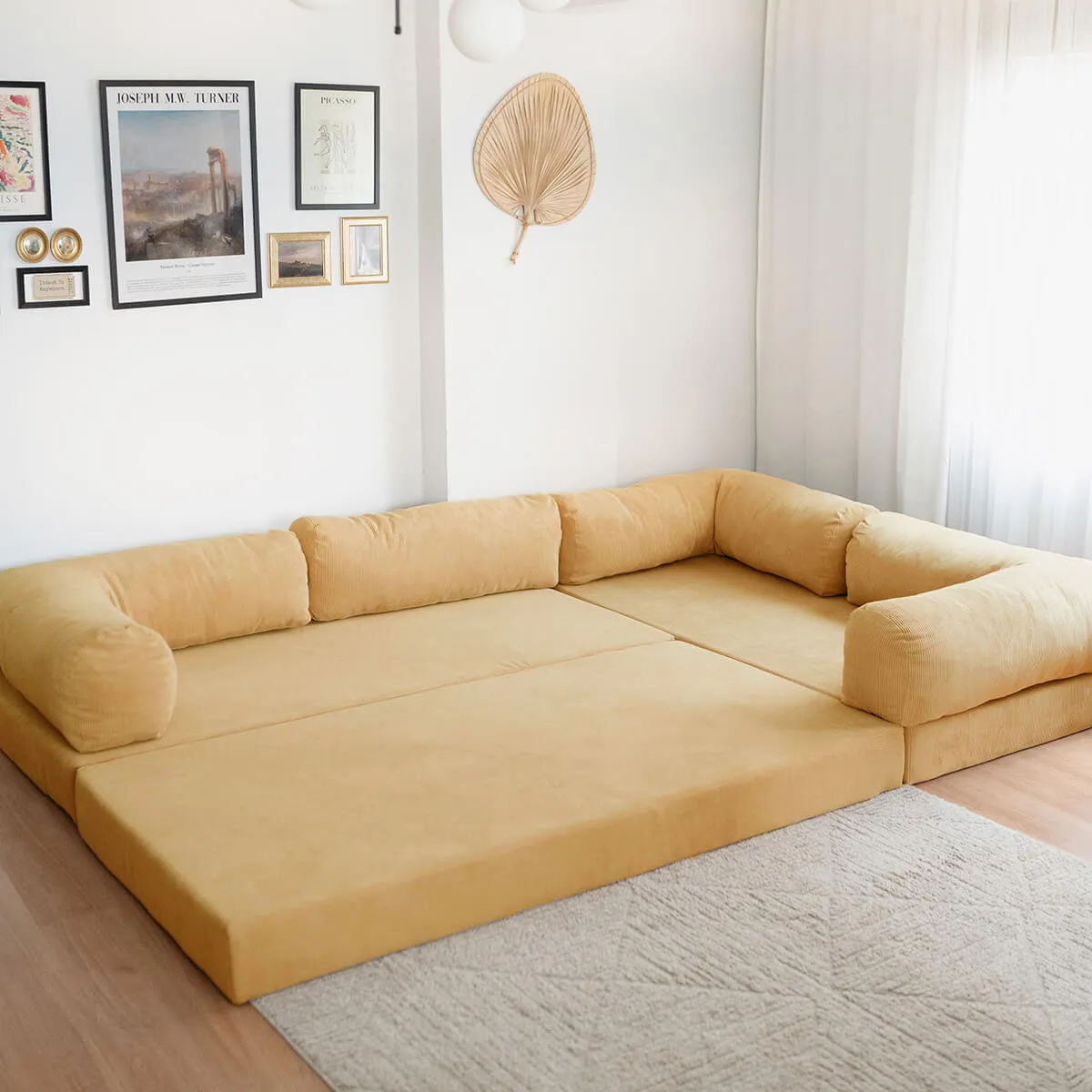 NOOK Modüler L Köşe Koltuk | Sarı - Görsel 2