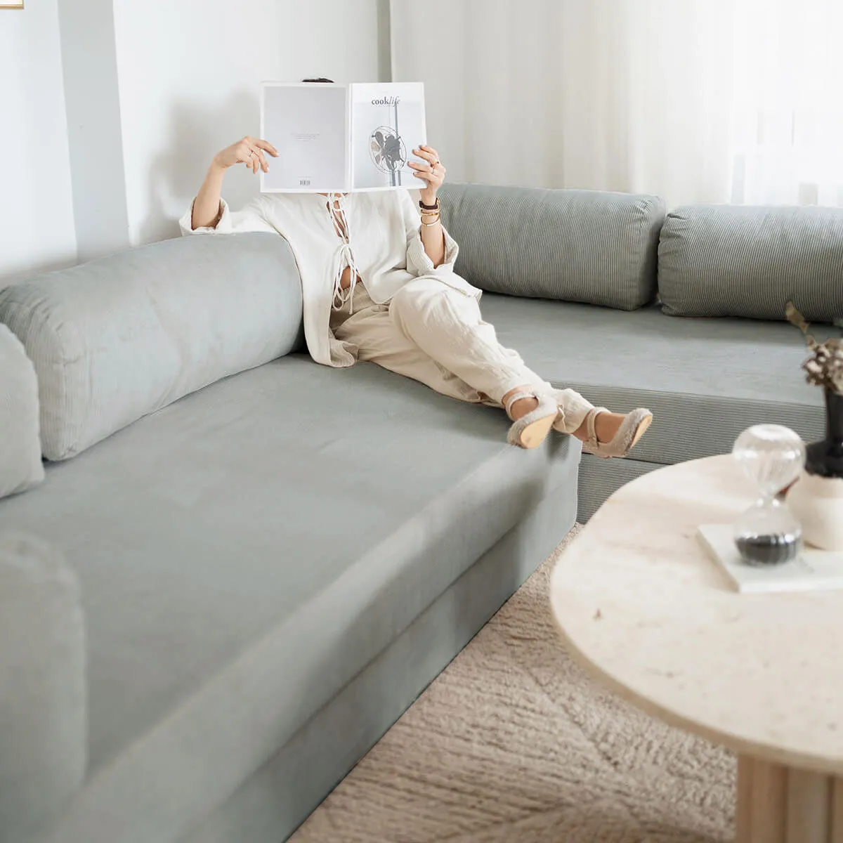 NOOK Modüler L Köşe Koltuk | Mavi - Görsel 4
