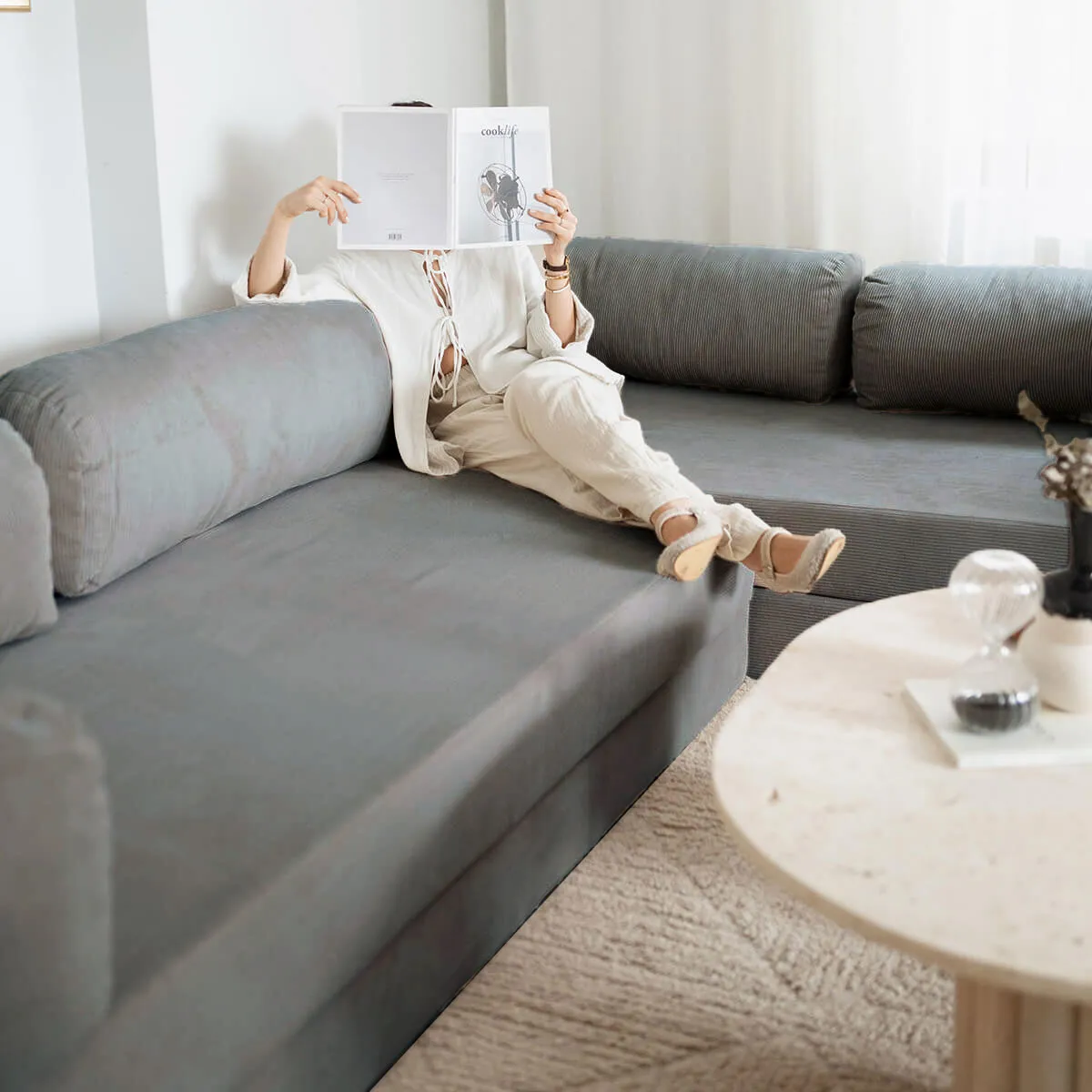 NOOK Modüler L Köşe Koltuk | Antrasit - Görsel 4