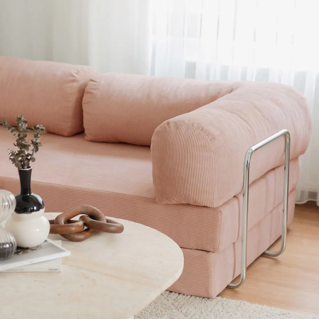NOOK Modüler L Köşe Koltuk | Pembe - Görsel 5
