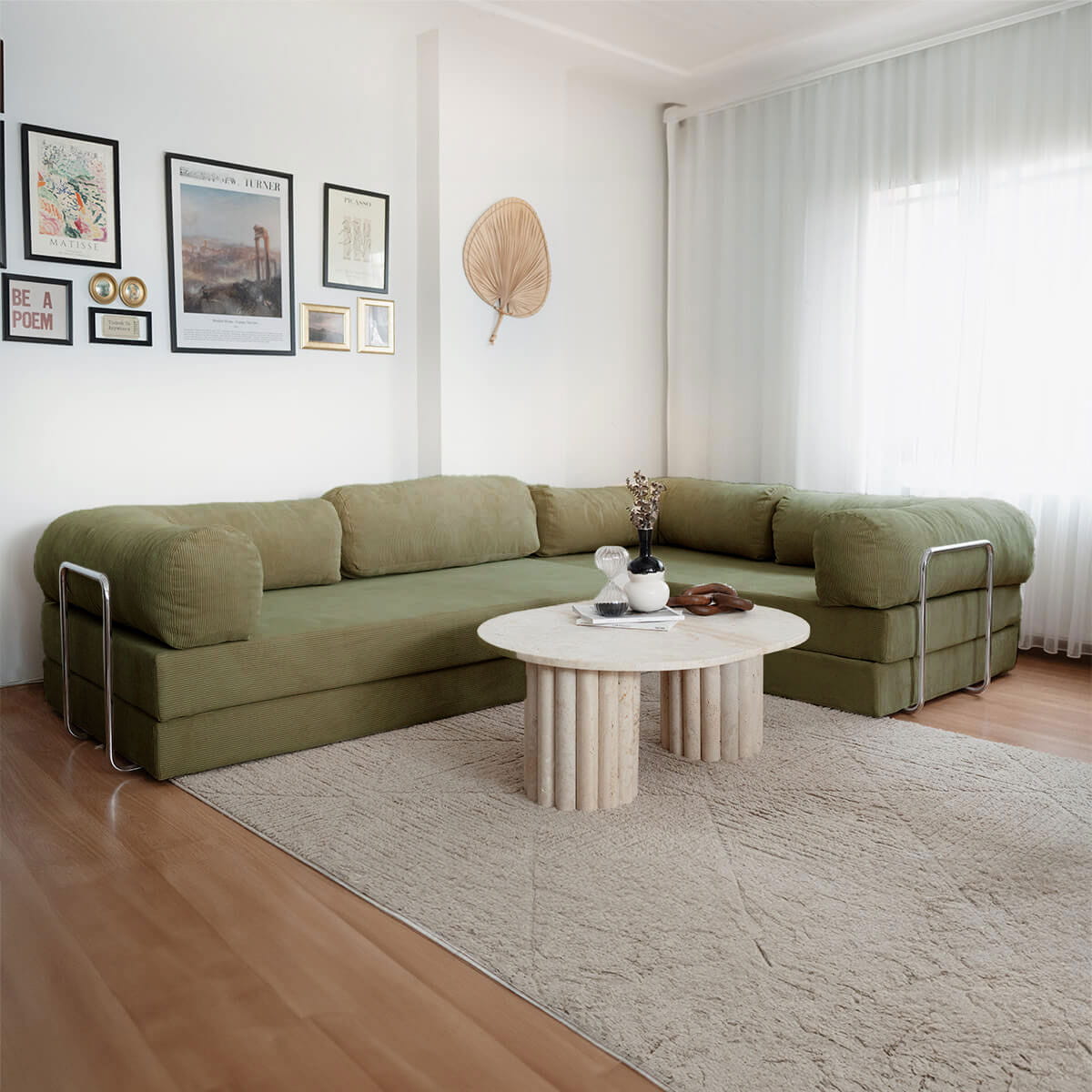 nook-kose-4-4.jpg NOOK Modüler L Köşe Koltuk | Haki - Görsel 1