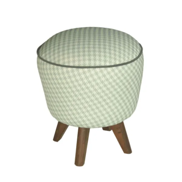 Gri Retro Puf