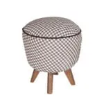 Siyah Retro Puf