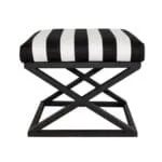 Siyah Çapraz Ayaklı Zebra Puf